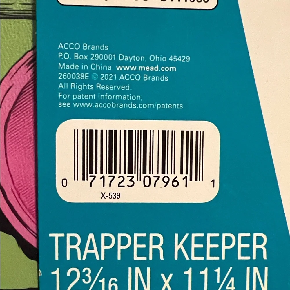 Mead Trapper Keeper Neon Leopard Graphic Binder NWT 80s 90s Throwback